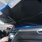 Car Windshield Sunshade Foldable - UV Blocking Heat Insulation Sun Shade for Car Front Window, Portable Summer Car Cooling Accessory Keeps Interior Cool, Easy Fold & Store Design