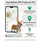 GPS Tracker for Dogs & Cats – No Monthly Fee, No SIM Card, Real-Time Location via iOS Find My App, Ultra-Slim Smart Pet Tracker with Collar Mount & Safe Zone Alerts