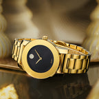 Women's Quartz Watch Round Dial Elegant Analog Wristwatch for Ladies – Party, Daily Wear & Birthday Gift, 6 Colors Available