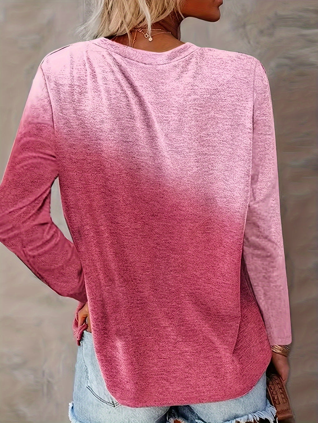 Heart Print Long Sleeve T-Shirt Women Casual Round Neck Pullover Top Loose Fit Fall Winter Shirt S M L XL XXL Mixed Colors US Ship
