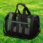 Foldable Soft Pet Carrier Bag – Breathable Mesh Travel Bag for Cats & Dogs, 6 Colors, S/M/L Sizes, Portable with Zipper Closure