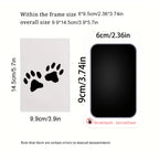 Pet Paw Print Ink Mat Kit 8pcs (4 Boxes) – Quick-Dry Black Ink Paw Print Keepsake for Cats & Dogs, Easy Clean Memorial Craft, Christmas Gift for Pet Owners