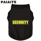 Funny Security Dog Shirt Vest – Soft Lightweight Breathable Graphic Dog T-Shirt for Small Medium Dogs, Cozy Canine Everyday Wear & Pet Costume