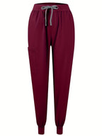 Unisex Medical Scrubs Set – Breathable Quick-Dry V-Neck Top & Drawstring Jogger Pants, Nursing Uniform for Women & Men, 7 Colors, Sizes S-XXL, Ideal for Hospitals, Dental Clinics & Veterinary Work