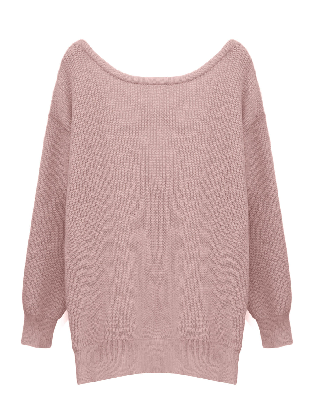 Women's Cross-Back Cutout Knit Dress Y2K Style Hollow Out Bodycon Pink Solid Color Fall Winter XS S M L XL XXL