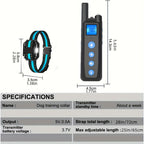 Dog Training Collar with Remote – Vibration & Sound Modes, Adjustable Nylon Strap for Small to Large Dogs, 1 Remote Controls 1, 2, or 3 Dogs