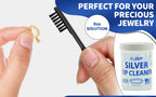 JSP Sterling Silver Dip Cleaner & Tarnish Remover 8oz – 925 & 999 Silver Jewelry Cleaning Solution with Dipping Basket & Microfiber Cloth, Restores Shine to Silver, Gold & Precious Metals