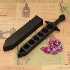 Dice Sword Set for DnD RPG Tabletop Games - Unique Novelty Dice Holder Sword Fits Standard 22mm Dice, Assorted Colors, Perfect Gift for Dungeon Masters, Collectors & Board Game Enthusiasts