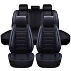 Faux Leather Car Seat Covers 5-Seat Full Set – Waterproof 360° All-Weather Protection, Soft Foam Padding, Non-Slip Grip, Universal Fit for Cars Trucks Sedans SUVs, 6 Colors Available