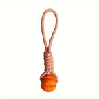 Heavy-Duty Braided Rope Dog Chew Toy with Textured Handle & Interlocked Rope Ball – Power Chewer Teeth Cleaning Tug Toy for Large Dogs, Fetch & Tug-of-War Training, Durable Molar Bone