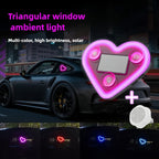 Car Interior LED Mood Lights – Heart & Flower Shaped Neon Ambient Light, USB Powered, Cute Car Window Decoration for Women Girls, Valentine's Day Car Accessories | Velora