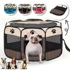 Portable Foldable Pet Playpen for Dogs Cats Rabbits – Octagon Puppy Playpen Indoor Outdoor, 8-Panel Exercise Pen for Small Medium Animals, Easy Setup No Tools Required