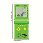 Retro Mini Handheld Game Console Brick Style Portable Classic Video Game Player Built-in Multiple Games Nostalgic Arcade Gaming Gift for Kids Adults Men Women Blue Green