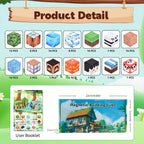 100pcs Magnetic Building Blocks Forest Treasure Exploration Theme STEM Creative Set Educational Science Toy Gift for Kids Christmas Easter Halloween