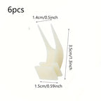 Bird Cage Fruit Fork 6pcs Parrot Food Skewer Holder Durable Easy Clean Feeding Accessory for Cockatiels Budgies Parakeets Lovebirds – Aviary Cage Fruit & Veggie Feeder Set