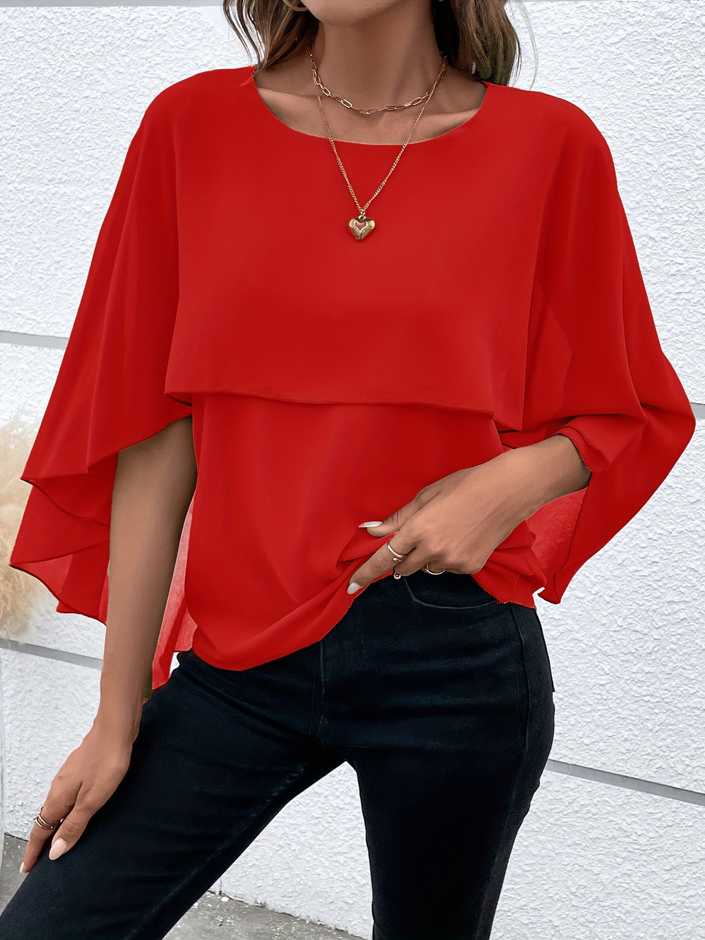 Women's Asymmetrical Hem Blouse Solid Color Woven Top Casual Spring Summer Shirt S-XL Multiple Colors Available