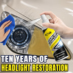 Headlight Restoration Kit with Advanced Ceramic Coating – Removes Yellow Haze Fog & UV Damage, Restores Clarity & Shine for All Vehicle Headlights, Long-Term Weather Protection