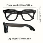 4K AI Smart Glasses with Camera – Real-Time Translation, Object Recognition, Open-Ear Audio, Touch Control, 8-Hour Battery, USB-C Charging, Ultra-Light for Outdoor, Work & Travel