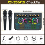 Microphone Mixer Bundle Kit for Podcast Recording Studio – Audio Mixer with Mic Stand, Sound Card, Streaming & Karaoke Setup for PC Phone Gaming