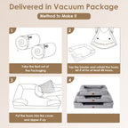 Dog Bed for Large & Extra Large Dogs – Washable Sofa Style Pet Bed with Removable Cover & Non-Skid Bottom, Comfortable Giant Dog Cat Couch, Grey, Multiple Sizes M-XXL
