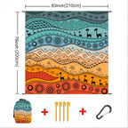 Sandproof Beach Blanket Oversized Up to 108x120 Inches – Quick Dry Lightweight Sand Free Mat for Beach Camping Picnic Travel, 8 Styles, Fits 2-10 Adults