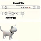 Cat Collar with Cat Face Pendant & Anti-Choke Safety Clasp - Adjustable Breakaway Collar for Cats 7 Colors Red Pink Black Blue Purple Cute Cat Accessory Gift for Cat Lovers