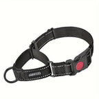 Reflective Nylon Dog Collar with Quick-Release Buckle – Adjustable No-Slip Training Collar for Small, Medium & Large Dogs, Safe Night Walking Collar with High-Visibility Reflective Strip