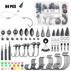Fishing Lure Kit 306PCS & 84PCS – Complete Tackle Box with Hooks, Sinkers, Bobbers, Jigs, Beads, Swivels & Snaps | Freshwater Fishing Accessories Set for Bass Trout Carp