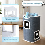 Multi-Level Foldable Cat Tree Tower for Indoor Cats – Scratching Post, Cozy Perch, Cat Condo with Hanging Toy Ball, Cat Hideaway, Soft Bed, 1/3/4 Tier Options