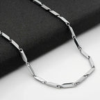 8pcs Men's Stainless Steel Necklace Set – Cuban Chain & Twisted Chain Hip Hop Street Style, Durable Fashion Chains for Men, Perfect Gift for Boyfriend, Son, Father's Day & Birthday