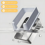 Stainless Steel Cat Litter Box High Sides Anti-Leakage Metal Litter Pan with Scoop Sifting Tray Rust-Proof Odor-Resistant Non-Stick Easy Clean Indoor Cat Toilet Medium Large Cats