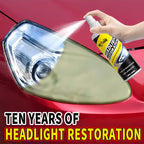 Headlight Restoration Kit with Advanced Ceramic Coating – Removes Yellow Haze Fog & UV Damage, Restores Clarity & Shine for All Vehicle Headlights, Long-Term Weather Protection
