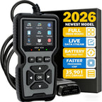 OBD2 Scanner Diagnostic Tool Universal Check Engine Code Reader with Reset Function Mode 6 & 8 I/M Readiness Test – Compatible with All 1996+ OBDII Cars Trucks SUVs – Grey