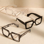 Vintage Square Full Rim Clear Lens Glasses Set 3pcs 4pcs Polycarbonate Fashion Eyewear for Women Men - Retro Office Everyday Blue Light Blocking Style Frames