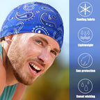 Men's Skull Caps 10-Pack Cooling Wicking Knit Beanie Do Rag Head Wrap - Welding Hard Hat Liner Cycling Workout Caps Mixed Vintage Styles for Men Daily Wear & Outdoor Activities