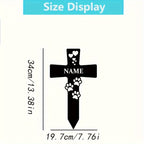 Custom Metal Dog Memorial Sign - Personalized Pet Gravestone Marker for Garden & Yard, Outdoor Metal Art Tribute for Beloved Canine Companion, No Battery Required
