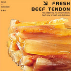 Dried Beef Tendon Dog Chews Natural High-Protein Jerky Treats & Chew Sticks for Training Rewards, All Breeds, 250g / 500g 2-Pack Options