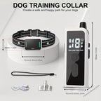 Dog Training Collar with Remote – Rechargeable E-Collar with Shock Vibration Buzz Modes, 2.4G Wireless Remote, USB Charging, Safe & Effective Pet Trainer for Small Medium Large Dogs, 1pc & 2pc