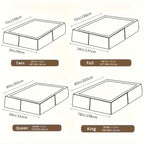 European Embossed Soft Bed Sheet – All Season Deep Pocket Mattress Cover, Super Soft Machine Washable Bedding for Twin Full Queen King, Warm Mattress Protector (No Pillowcase)