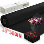 Kraft Paper Roll 80GSM for Gift Wrapping, Bouquet Flower Packing, Bulletin Board, Craft Art, Moving & Shipping – Available in Black, Red, Brown & White – Multi-Size Wrapping Paper Roll