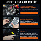 Portable Car Jump Starter 12V Battery Booster Pack with Optional Air Compressor - Emergency Battery Jump Start for Gasoline & Diesel Engines, Compatible with Sedans, SUVs, Trucks & Lawn Mowers