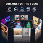 Flexible LED Matrix Panel – Bluetooth App Controlled, USB Powered, DIY Programmable Custom Text & Animation Sign for Cars, Stores, Hotels, Events & Holiday Decor – Multiple Sizes