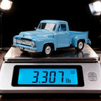 1953 Ford F-100 Pickup 1/18 Scale Zinc Alloy Diecast Model Car - Detailed Interior, Rotatable Wheels, Acrylic Display Box | Classic Truck Collectible Gift for Car Enthusiasts, Father's Day Christmas Birthday