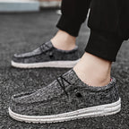 Men's Plus Size Breathable Vintage Canvas Loafers Low-Top Casual Sneakers Round Toe Slip-On Shoes for Outdoor Sports Daily Wear All Seasons Beige Black Blue Brown US 7-13