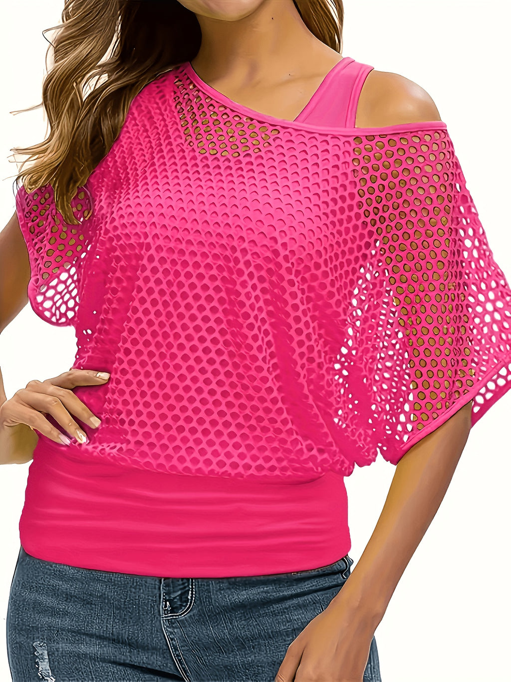 Women's Mesh Tank Top 2-in-1 Look Layered Sleeveless Shirt Casual Summer Fashion Top for Women S-XXL Multiple Colors