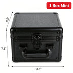 Trading Card Toploader Storage Box – Holds 600+ Cards, Fits 3"x4" 35PT Rigid Toploaders, 18 Colorful Dividers & 6 Foam Stoppers, Card Case for Pokemon, Sports Cards, TCG Collections