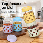 6-Pack 16oz Glass Airtight Jars with Silicone Sleeves – Moisture-Proof Food Storage Containers for Tea, Grains, Nuts, Snacks, Spices & Yogurt | BPA-Free