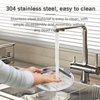 Automatic Pet Water Fountain Stainless Steel - 74oz/2.2L USB-Powered Cat & Dog Water Dispenser with Water Level Window, Ultra-Quiet Pump, Easy-Clean Design, Encourages Healthy Hydration for Cats & Puppies