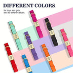 Customizable Nylon Dog Collar with Quick-Dry Diving Cloth Lining – Soft Comfortable Durable Collar for Small Medium Large Dogs – Personalized ID Info Dog Collar for Daily Walking & Outdoor Activities