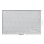 Under Sink Mat Waterproof Silicone 34" x 22", Under Sink Drip Tray Liner for Kitchen Bathroom Cabinet, Holds Up to 2 Gallons, Non-Toxic Leak Protection Mat with Raised Edges & Four-Leaf Clover Pattern